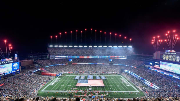 Gillette Stadium during a Patriots game